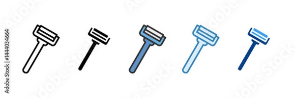 Obraz Razor Icon Set Multiple Style Collection