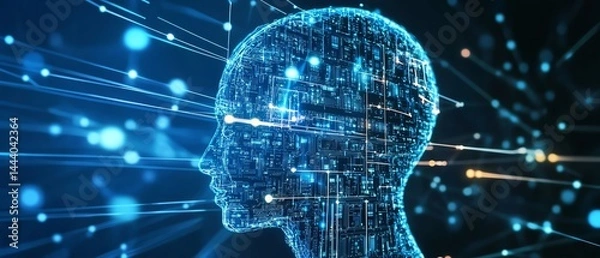 Fototapeta AI-driven data analysis enhances customer insights for businesses.