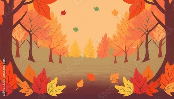 Obraz autumn leaves background