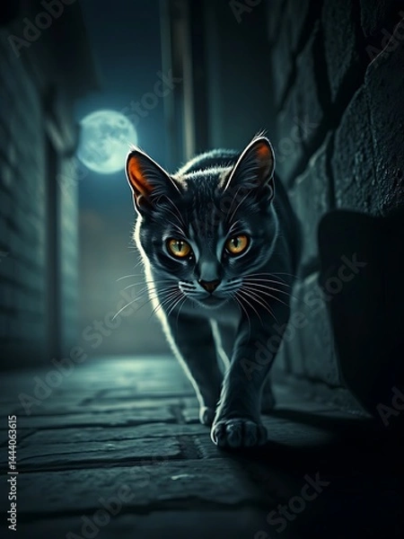 Fototapeta A Glimpse of Nocturnal Curiosity