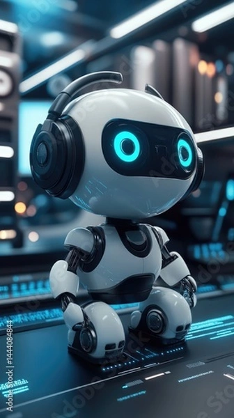 Fototapeta Client Support Evolution: technology transformation, user comfort, efficient solutions, advanced engagement, experience enhancement, personalized interaction, customer success