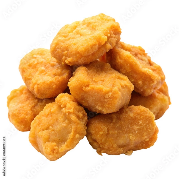 Fototapeta Fried Chicken Nuggets in High Resolution Isolated