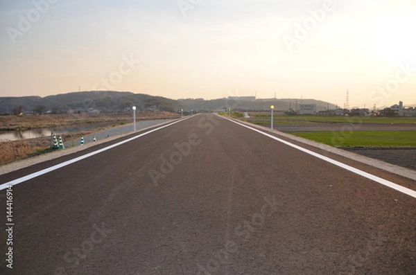 Fototapeta 道路　奥行　