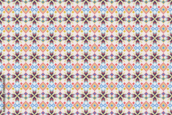 Fototapeta ethnic pattern seamless ,geometric ethnic pattern ,Tribal geometric seamless patterns, ethnic design, hipster backdrop, wallpaper Background, Design curtain, carpet ,fabric ,textile	