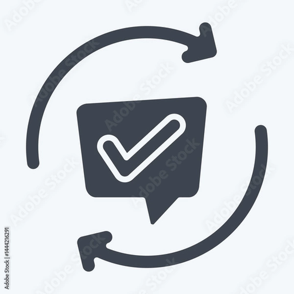 Fototapeta Icon Comments. related to Speech symbol. glyph style. design editable