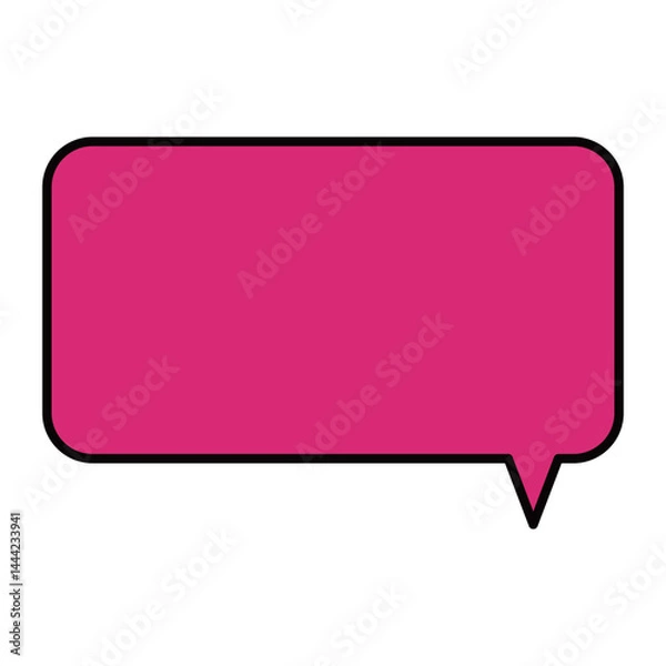 Fototapeta 角丸吹き出し　ピンク