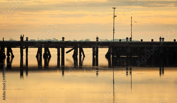 Obraz pier at sunrise