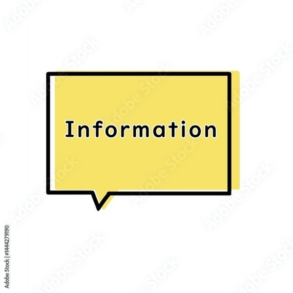 Fototapeta Information　ふきだし