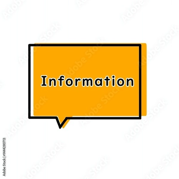 Fototapeta Information　ふきだし