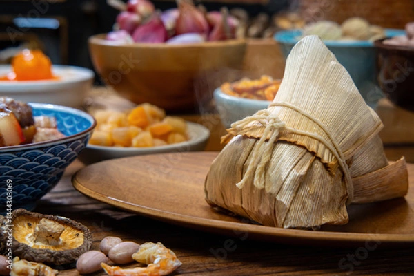 Fototapeta Zongzi, Dragon Boat Festival, Taiwan, fillings, festival,