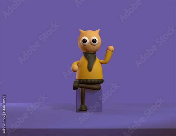 Obraz scary halloween 3d character design 