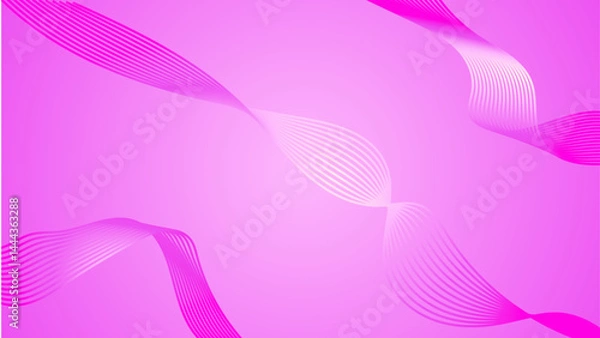 Fototapeta Gradient pink and white abstract wave line background