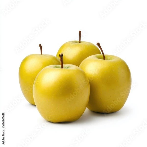 Obraz Golden delicious still life isolated on white background