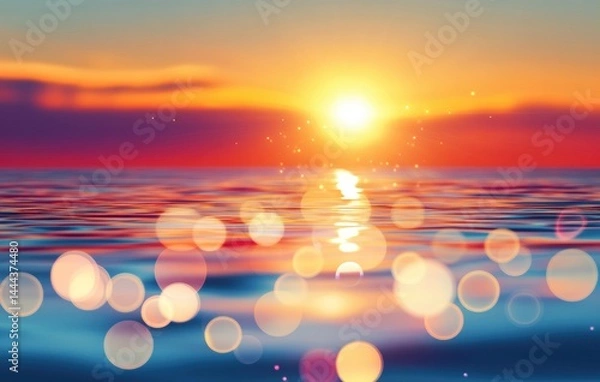 Fototapeta abstract background with sun