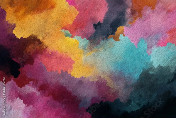 Fototapeta colorful digital paint on background
