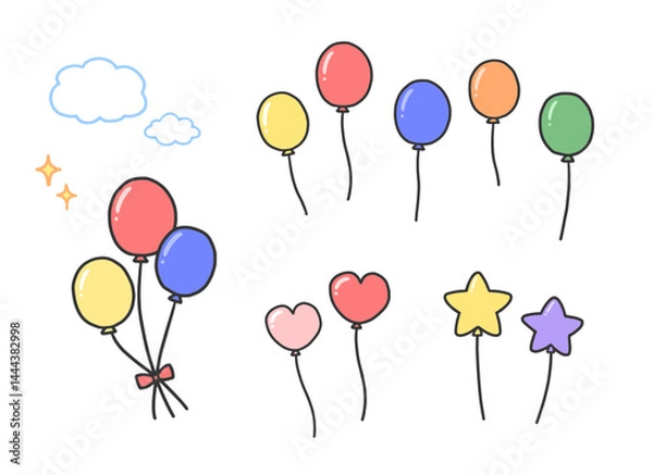 Obraz カラフルな風船のセット