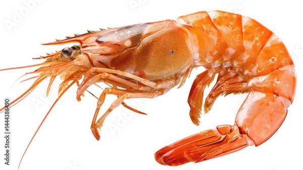 Fototapeta Close up shrimp png shrimp isolate png seafood png cooked shrimp png prawn png crustacean png transparent background image