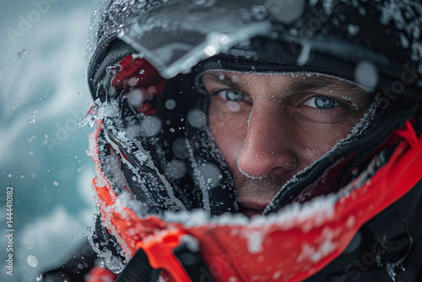 Fototapeta Engineered for cold weather watersports, our advanced thermal gear offers unbeatable warmth and wind protection for thrill seekers like you.  