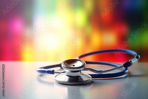 Fototapeta The background concept of medical innovation in health care patterns  