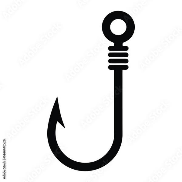 Obraz fishing hook vector illustration