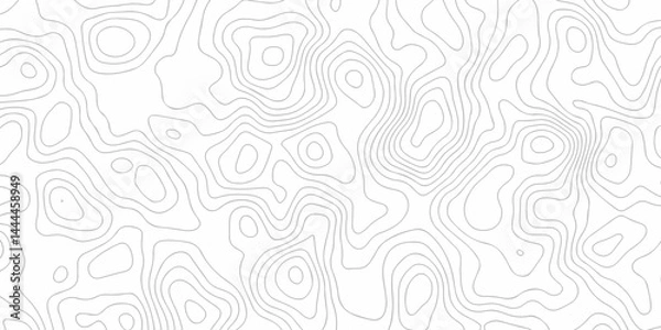 Obraz Minimal Lines Topographic contour lines grid map seamless pattern. Geographic mountain relief. Abstract lines background. Contour maps. illustration, Topo contour map design.