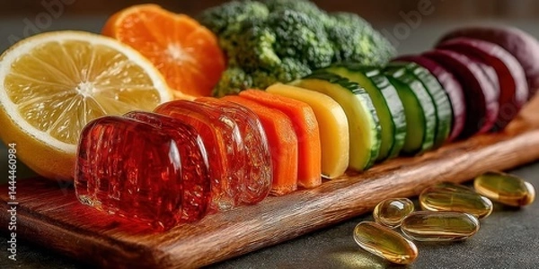 Fototapeta Boost Your Immunity with Fresh Fruits and Vegetables