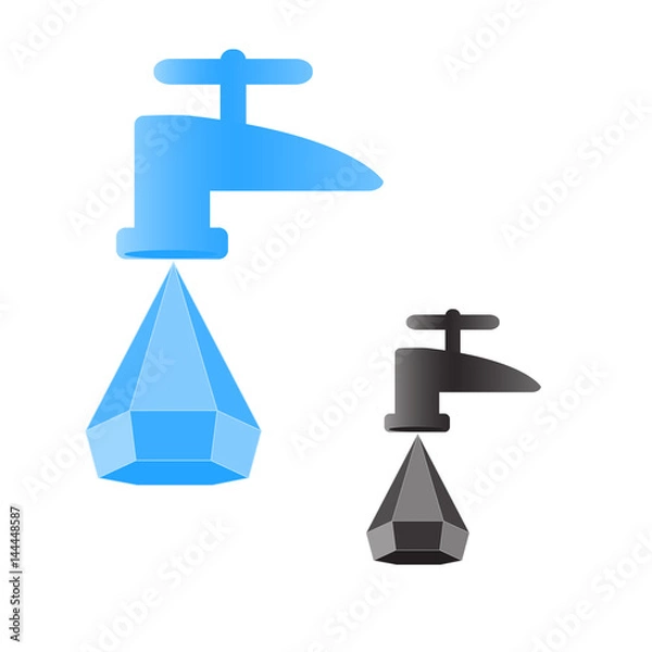 Fototapeta Drop from a faucet