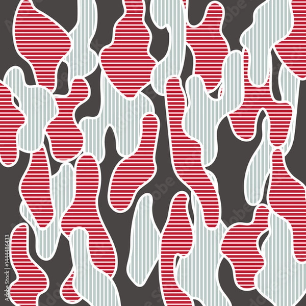 Obraz 赤と黒の模様を使った背景素材