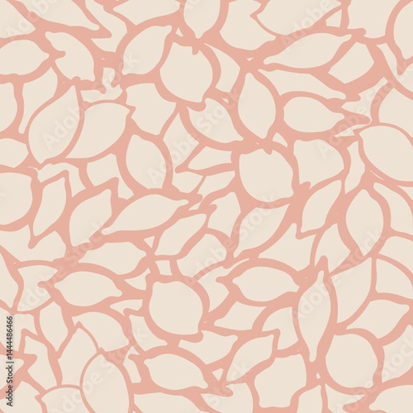 Obraz ピンクの葉っぱで埋め尽くされている背景素材