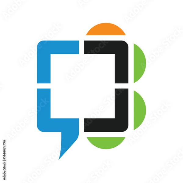Fototapeta Speech bubble logo