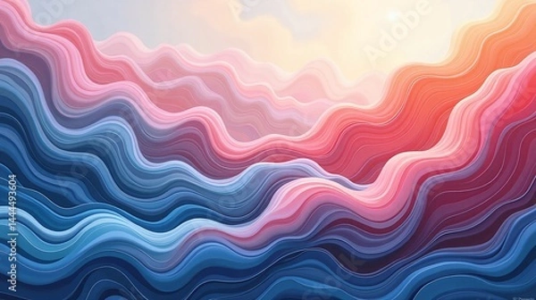 Fototapeta Harmony in Fluid Forms