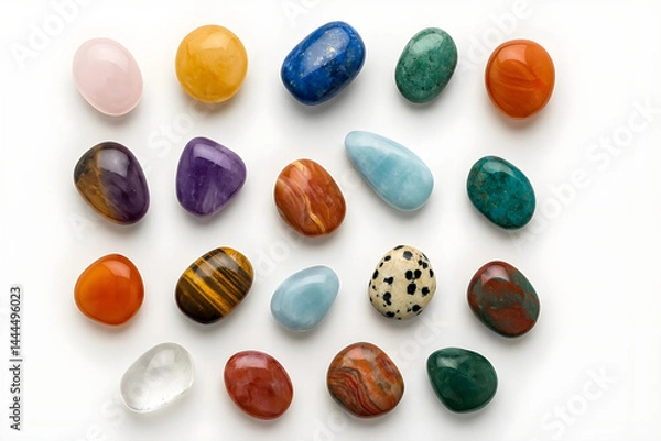 Fototapeta Samples of semi-precious stones