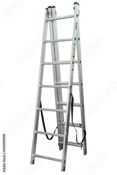 Fototapeta Service ladder in an industrial setting used for access and maintenance tasks