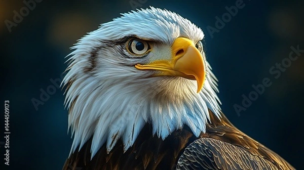 Obraz Portrait of a Majestic Bald Eagle: Symbol of Freedom and Strength