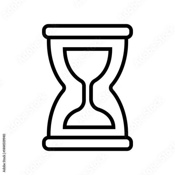 Fototapeta Hourglass icon vector. Time illustration sign. Clock symbol. Hour logo.
