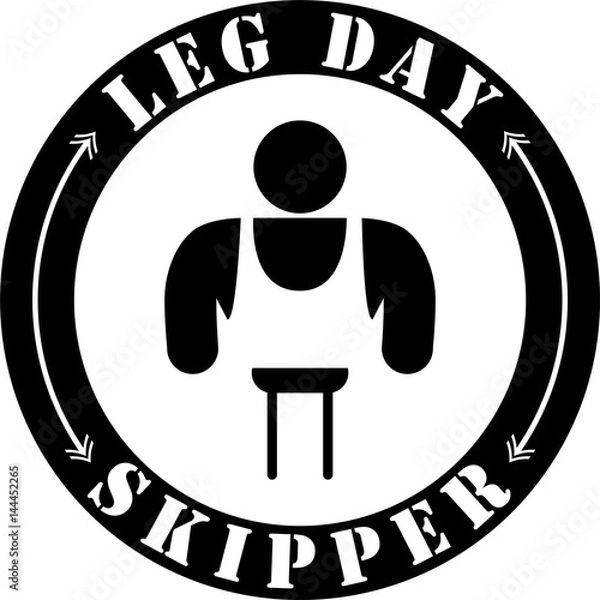 Fototapeta Leg Day Skipper