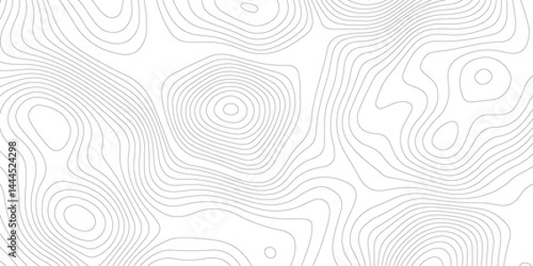Obraz White wave paper curved reliefs abstract background. Abstract topographic contours map background. luxury topographic wavy pattern and geographic grid map design . Abstract lines background.