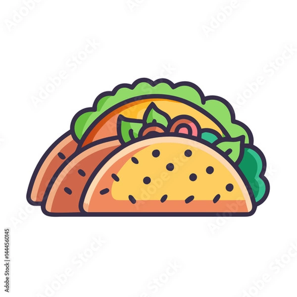 Obraz  Savory Grilled Chicken Tacos with Salsa