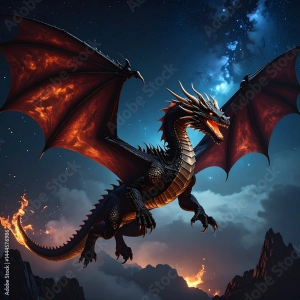 Fototapeta 禍々しいドラゴン