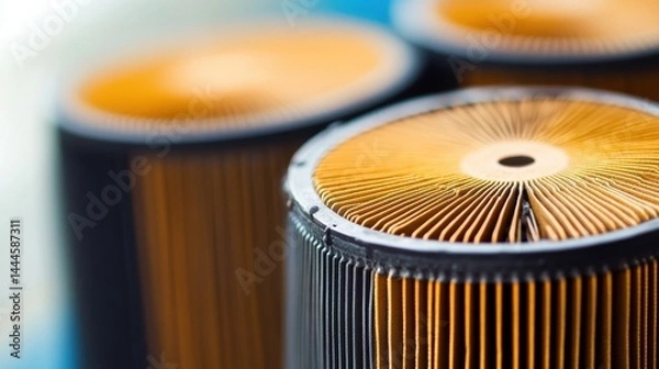 Obraz Engine Filter Technology on a White Background