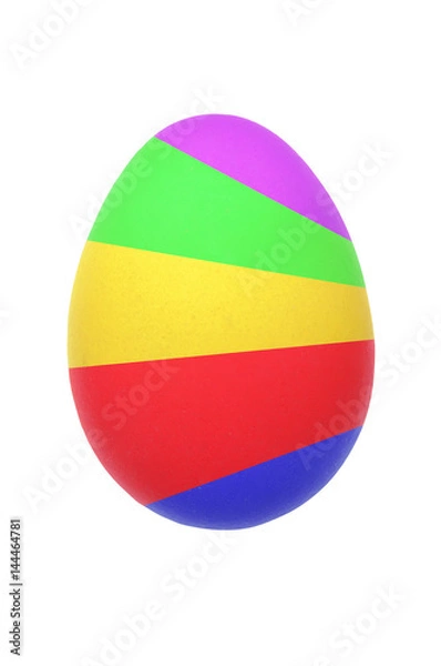 Obraz Colorful easter egg isolated on white