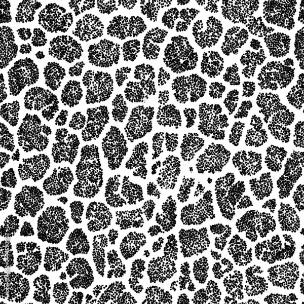 Obraz Cool pattern with intricate leopard prints, great for crafts, textiles, or nature designs.