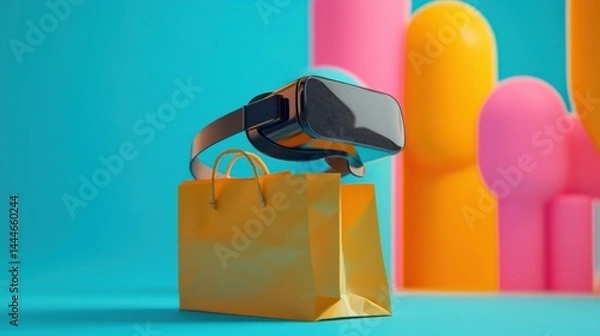 Obraz Virtual reality shopping experience