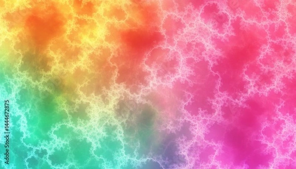 Fototapeta Abstract rainbow pattern with luminous veins.