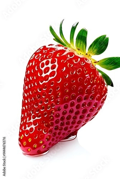 Fototapeta Close-up of a Fresh Red Strawberry