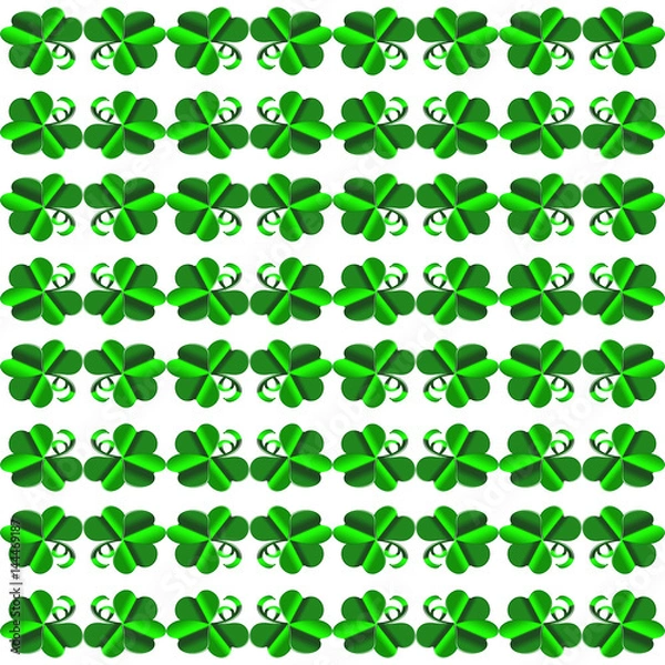 Obraz St Patrick clover pattern.