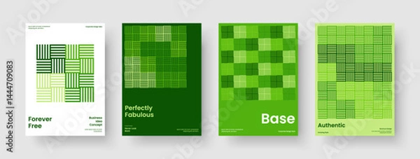 Obraz Geometric Business Presentation Layout. Abstract Poster Design. Isolated Report Template. Banner. Book Cover. Flyer. Brochure. Background. Newsletter. Magazine. Catalog. Advertising. Journal