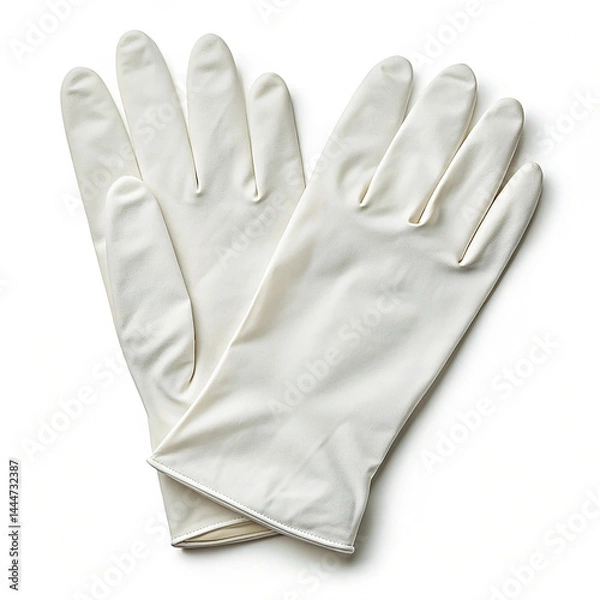 Obraz Latex gloves on white background
