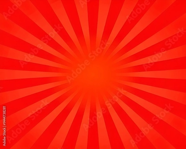 Fototapeta Abstract Red Sunburst Background Design Radiating Lines