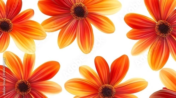 Fototapeta Soft Color Flower Pattern Art
